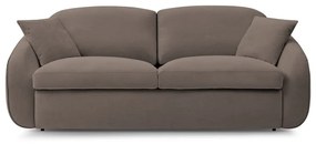 Brązowa rozkładana sofa 235 cm Cezanne – Bobochic Paris