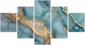 Obraz - Turkusowy marmur (125x70 cm)