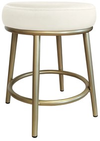 Taboret Ben noga metalowa złota MG50