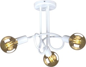 Biała lampa sufitowa supeł loft - S146-Agneso