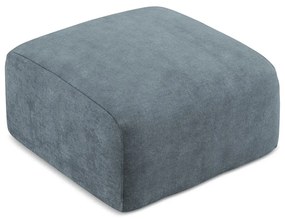 Niebieski podnóżek z tkaniny szenilowej Leila – Makamii