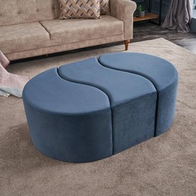 Stołek Alya Pouf Niebieski