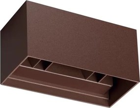 Ideal Lux - Zewnętrzny kinkiet LED ATOM 25W/230V CRI 90 IP54, brązowy