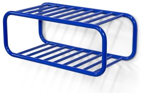 Niebieska metalowa wisząca szafka na buty Retro – Spinder Design