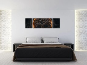 Obraz – Drzewo życia w lawie I. (170x50 cm)