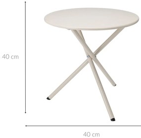 Metalowy stolik ogrodowy, Ø 48 cm