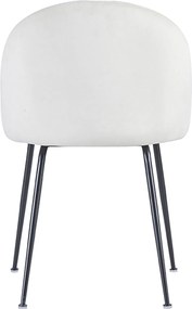 Zestaw 4 Krzese Black Dalnia Aksamitne