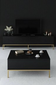Stolik pod telewizor Lord Black and Gold