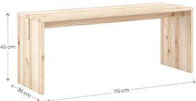 Ławka w naturalnym kolorze Join-In – Karup Design