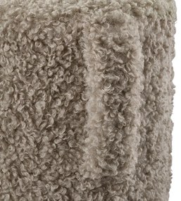Brązowy puf z materiału bouclé Teddy – Blomus