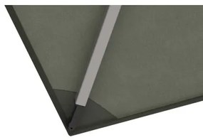 KNIRPS 320 x 320 cm - luksusowy wahadłowy parasol ogrodowy z drążkiem bocznym : Kolor parasola Knirps - Czarny