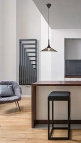 Industrialna czarna lampa wisząca - H2-L87