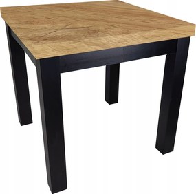 Stół prostokątny rozkładany 80x80/240 + czarne nogi drewniane