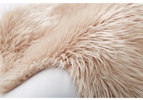 Sztuczne futerko Ebony beżowy, 60 x 90 cm