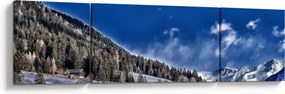 Obraz - Górskie miasteczko (170x50 cm)