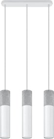 Biała industrialna lampa wisząca nad stół - EX570 S0-R64