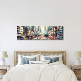 Obraz - Życie w wielkim mieście (170x50 cm)