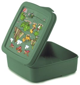 Zielony pojemnik śniadaniowy dla dzieci Dinosaur – Snips