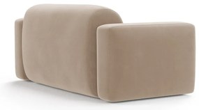 Beżowa aksamitna sofa 180 cm Strino – Cosmopolitan Design