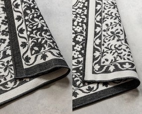 Dywan dwustronny zewnętrzny Gemini Alladyn czarno-kremowy 200 cm x 290 cm