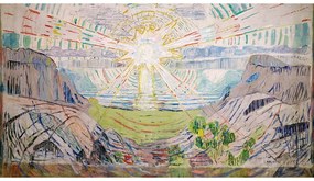 Reprodukcja obrazu Edvarda Muncha - The Sun, 70x40 cm