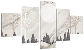 Obraz - Zimowy krajobraz (125x70 cm)