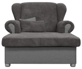 Szarobrązowy sztruksowy szezlong Lord – Ropez