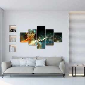 Obraz złotej wróżki (125x70 cm)