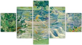 Obraz - Berthe Morisot, Girl in a Boat with Geese, reprodukcje (125x70 cm)