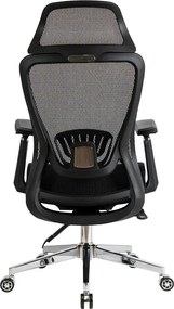 Fotel Biurowy Ergonomiczny Obrotowy LITOS Czarny Nowoczesny