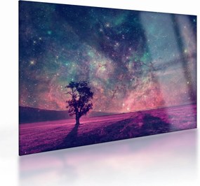 Obraz na szkle - Nieziemskie nocne niebo (70x50 cm)