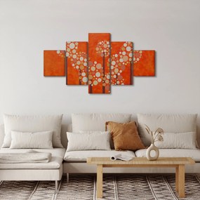 Obraz - Pomarańczowy las (125x70 cm)