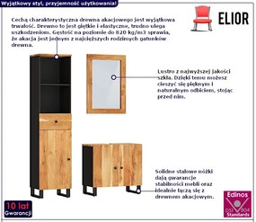 Trzy częściowy zestaw mebli łazienkowych - Lavinia