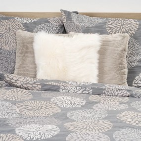 4Home Pościel bawełniana Grey Petals, 140 x 200 cm, 70 x 90 cm