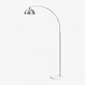 Lampa Ogrodowa Stojąca Diala Z Żelaza Chrome & ↑200 Cm - Sklum