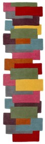 Kolorowy wełniany chodnik Flair Rugs Collage, 60x230 cm