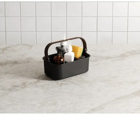 Czarny organizer łazienkowy z plastiku z recyklingu Bellwood – Umbra