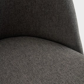Krzesło tapicerowane AMPLA ciemnoszare  HOMLA