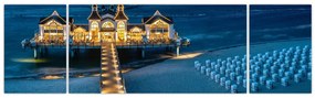 Obraz - hotel na plaży (170x50 cm)