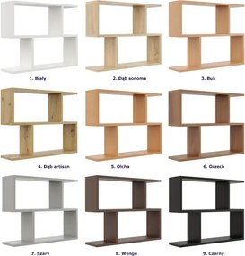 Nowoczesna biała półka wisząca B7-K47