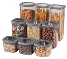 Pojemniki 9 szt. na żywność Fresco – Hermia