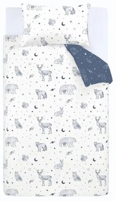 Flanelowa pościel dziecięca do łóżeczka 120x150 cm Starlight Animals – Bianca