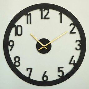 Zegar ścienny Stroke APS115, Black, 48 x 48 cm