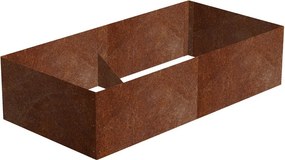 Alto Podwyższona grządka 74 x 148 x 36 cm, corten CORGARDEN 1012