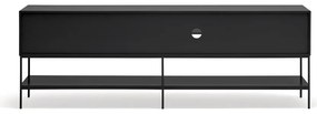 Czarna szafka pod TV 220x74x45 cm Platt – Teulat