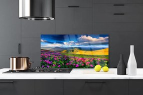 Panel Kuchenny Malownicza Łąka Kwiatowa