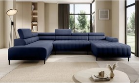 Narożnik CALDO XL Lewostronny z funkcją spania wolnostojąca w tkaninie RUN AGAIN 77 WERSAL