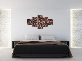 Obraz kwiatu niezapominajki (125x70 cm)