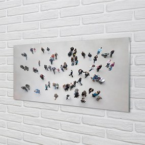 Szklany Panel Ludzie widziani z Lotu Ptaka