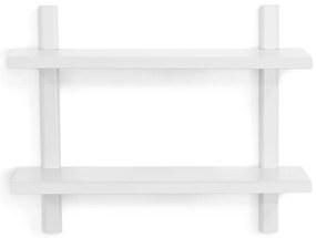 Biała wielopoziomowa metalowa półka 60 cm Hola – Spinder Design